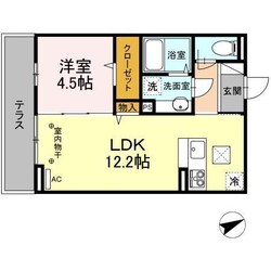 Ｄ－Ｒｏｏｍ住吉　Ａの物件間取画像